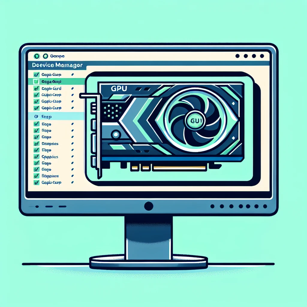 Alt text: "Captura de pantalla del Administrador de dispositivos mostrando la correcta instalación de la GPU, con el controlador activado y sin errores, ideal para confirmar la configuración adecuada del sistema."